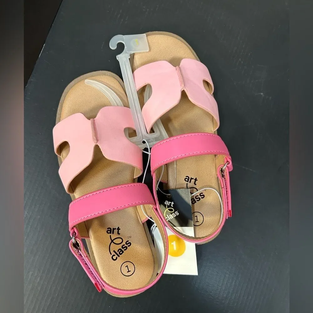 Art Class Pink and Light Pink Kids Sandals
